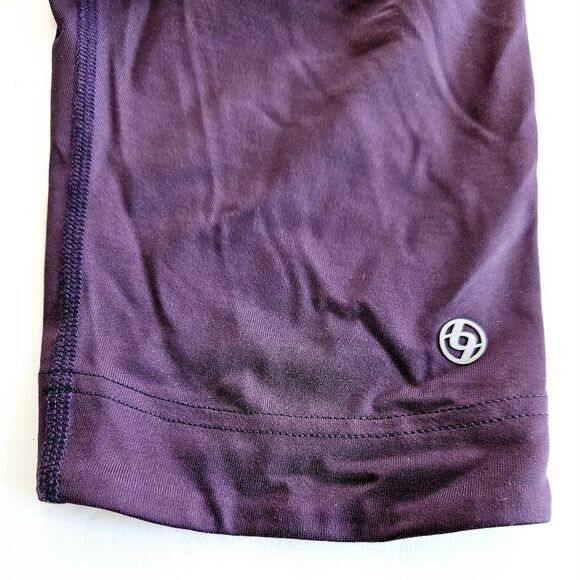 LIJA Energy Cropped Tennis Ball Pocket Purple Athletic UV Protection Leggings M - Picture 2 of 7